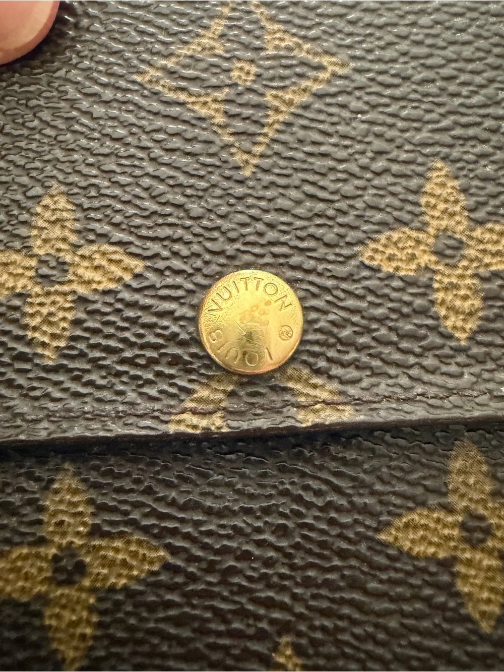 Louis Vuitton Monogram Continental Wallet in Dark Brown with Gold Hardware